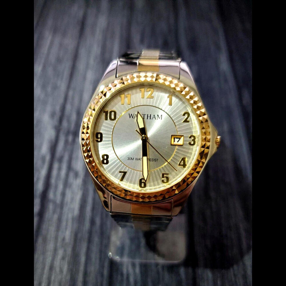 Rare Pristine WALTHAM‎ President Datejust Retro Men's Watch